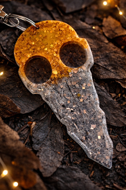 ✨ Celestial Skull Keychain ✨