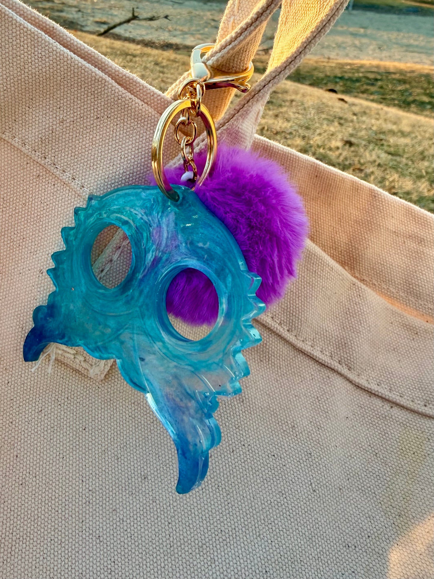 ✨ Cosmic Owl Keychain 🌙