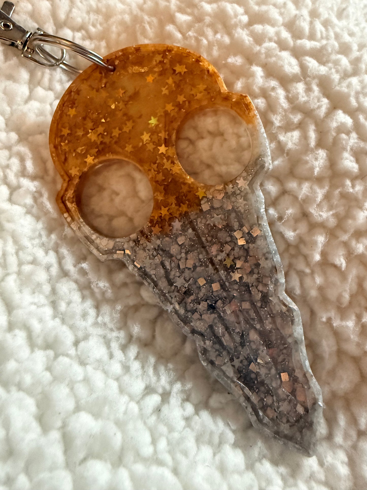 ✨ Celestial Skull Keychain ✨